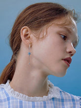 Blue Stars Tasseled Eardrop